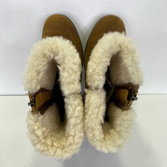 UGG Blayre II Shearling Leather Ankle Boot Womens 6 Chestnut Brown Winter Cozy - Picture 9 of 15